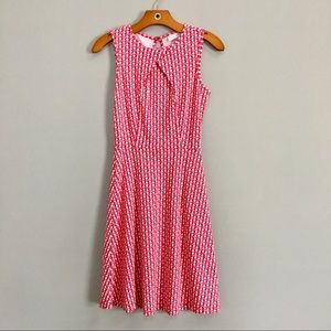 New York & Company pink and white patterned dress